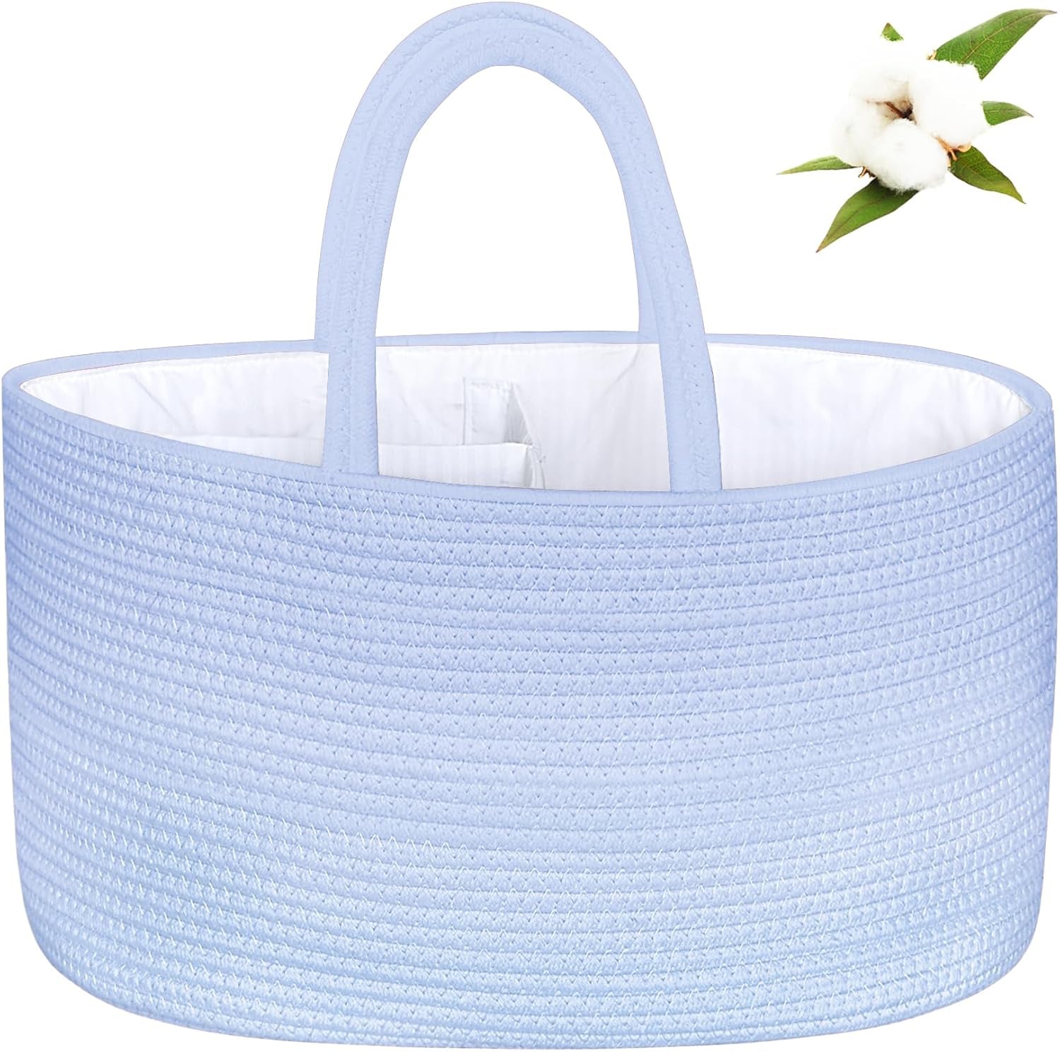 Baby Diaper Caddy Organizer | Portable Nursery Storage Basket