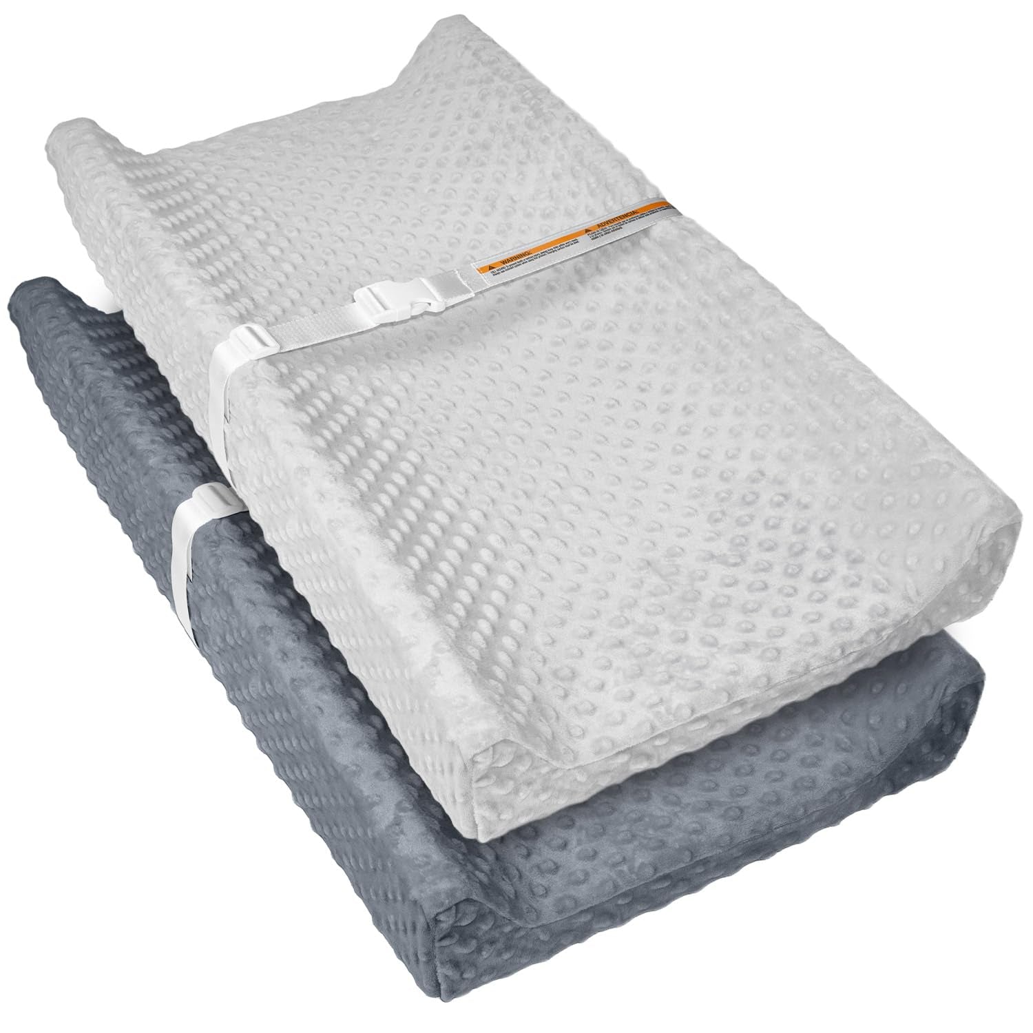 Waterproof Baby Changing Pad 32x16” – Non-Slip Wipeable Diaper Changing Mat with Safety Strap 