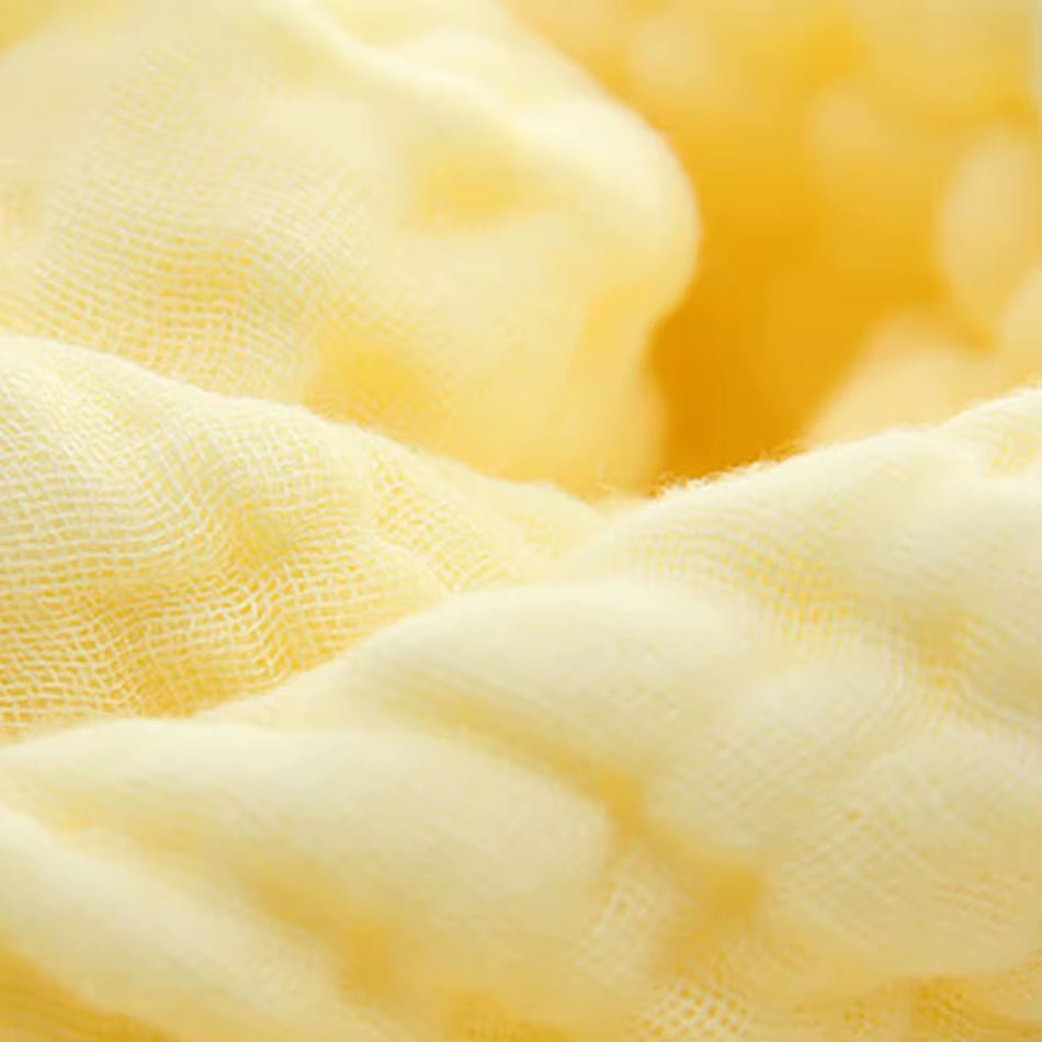 Luxuriously Soft Cotton Muslin 6-Layer Baby Blanket - Perfect for Swaddling and Summer Comfort