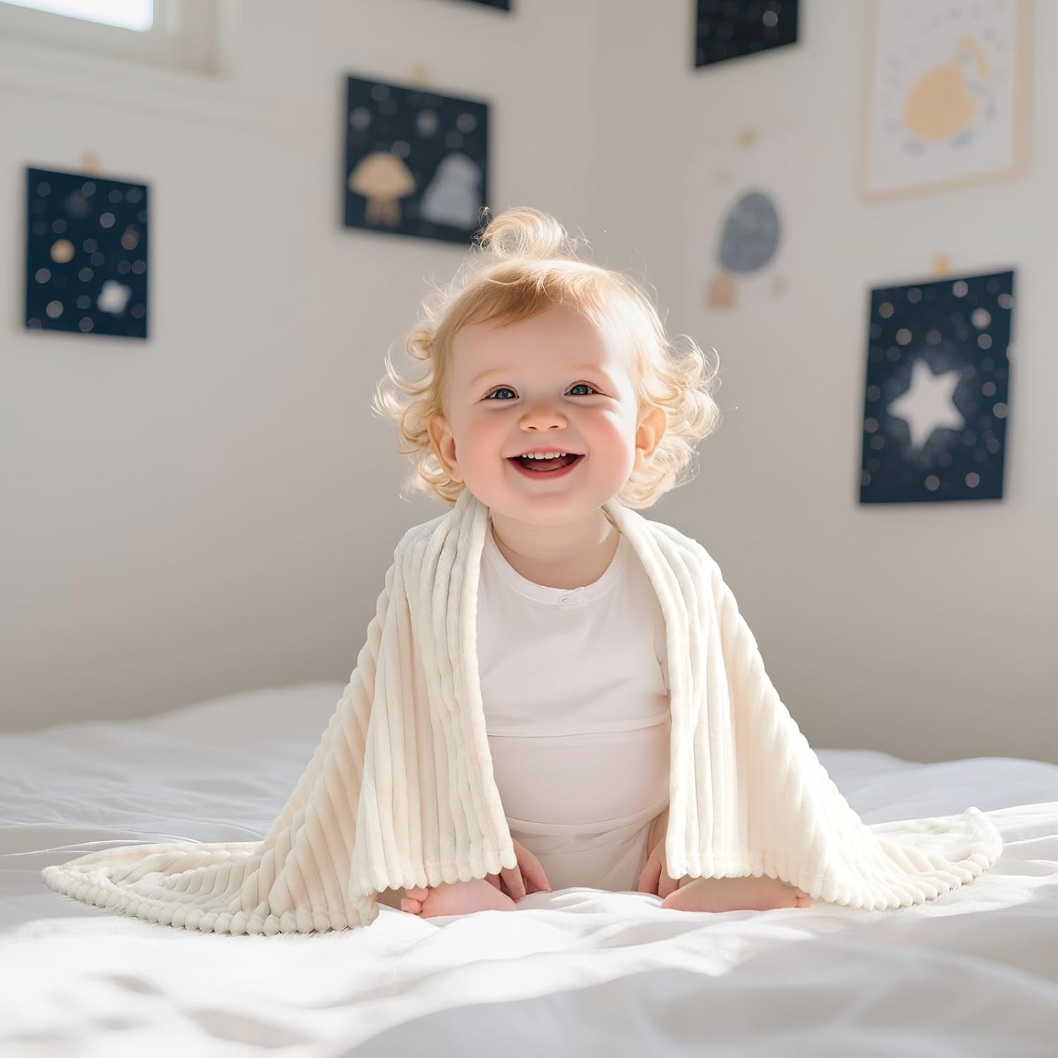 Cozy Fleece Baby Blanket | Ultra-Soft Lightweight Blanket for Newborns & Toddlers