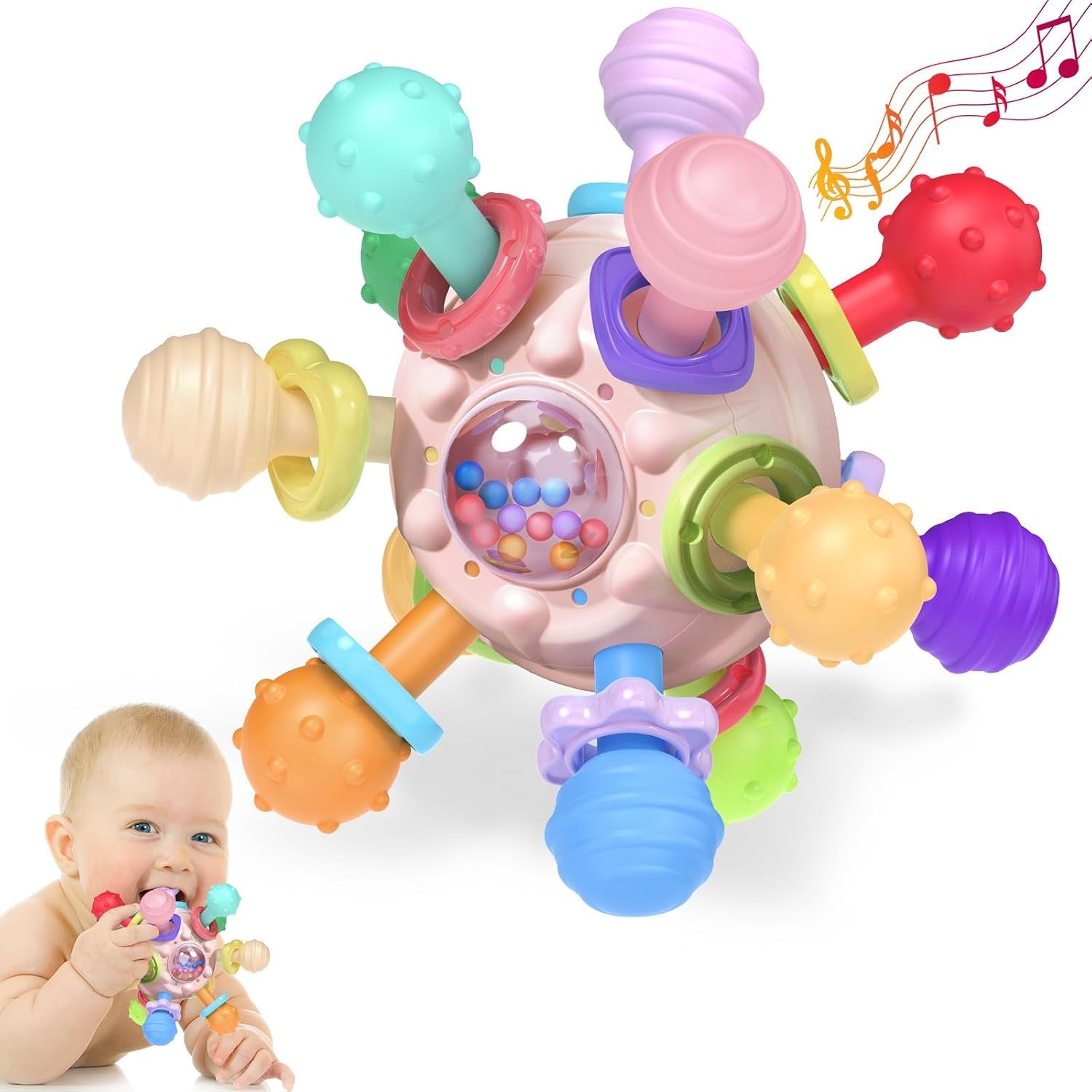 Baby Teething & Sensory Toy | Soft Silicone Developmental Toy