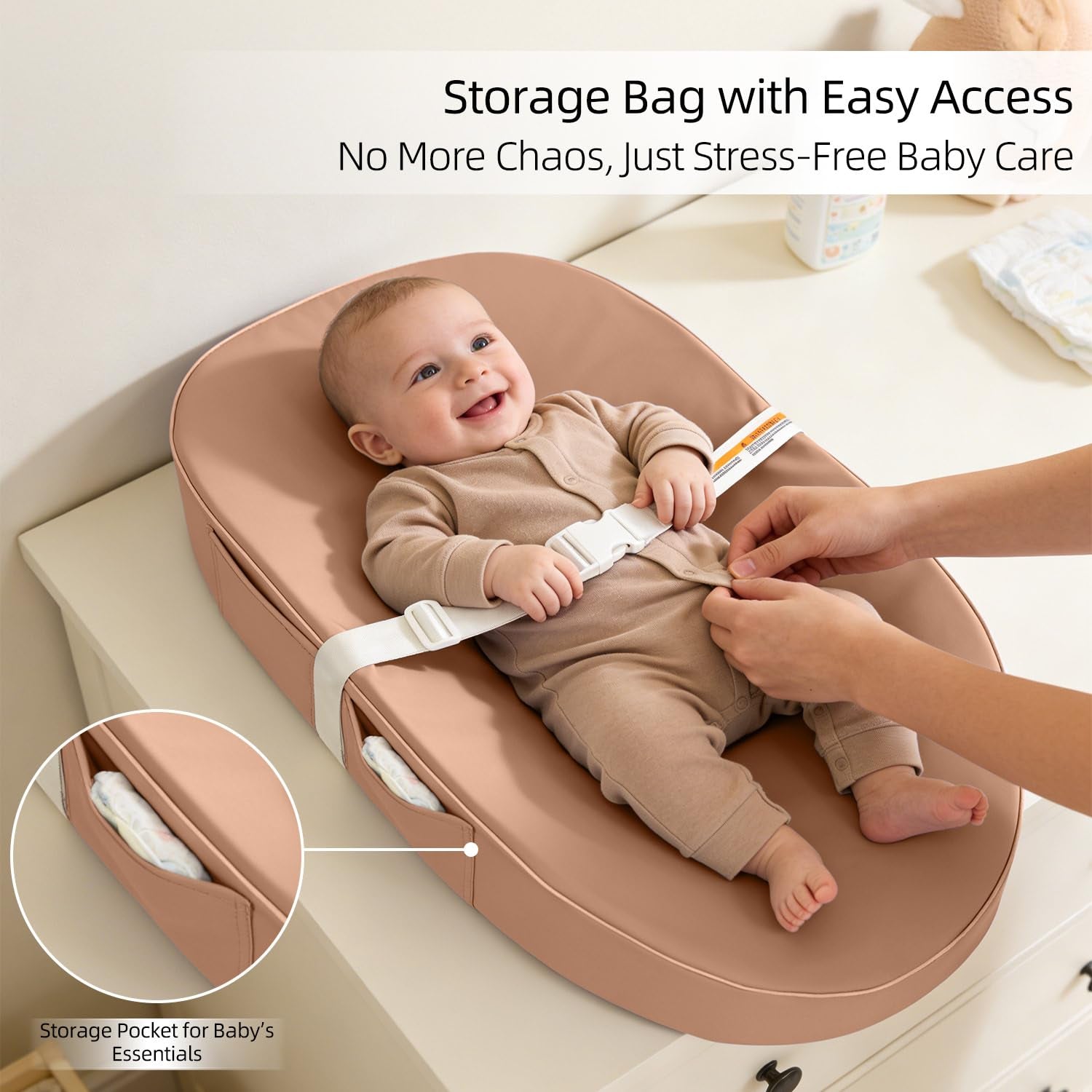 Waterproof Baby Changing Pad | Soft, Wipe-Clean Diaper Changing Mat