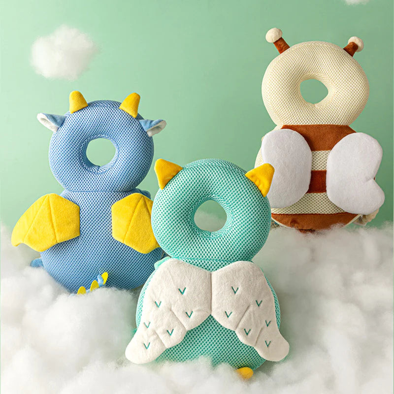 Protect Your Little One with Our Adorable Angel Bee Cartoon Toddler Head Protector - Safety Pad Cushion for Baby's Comfort and Security