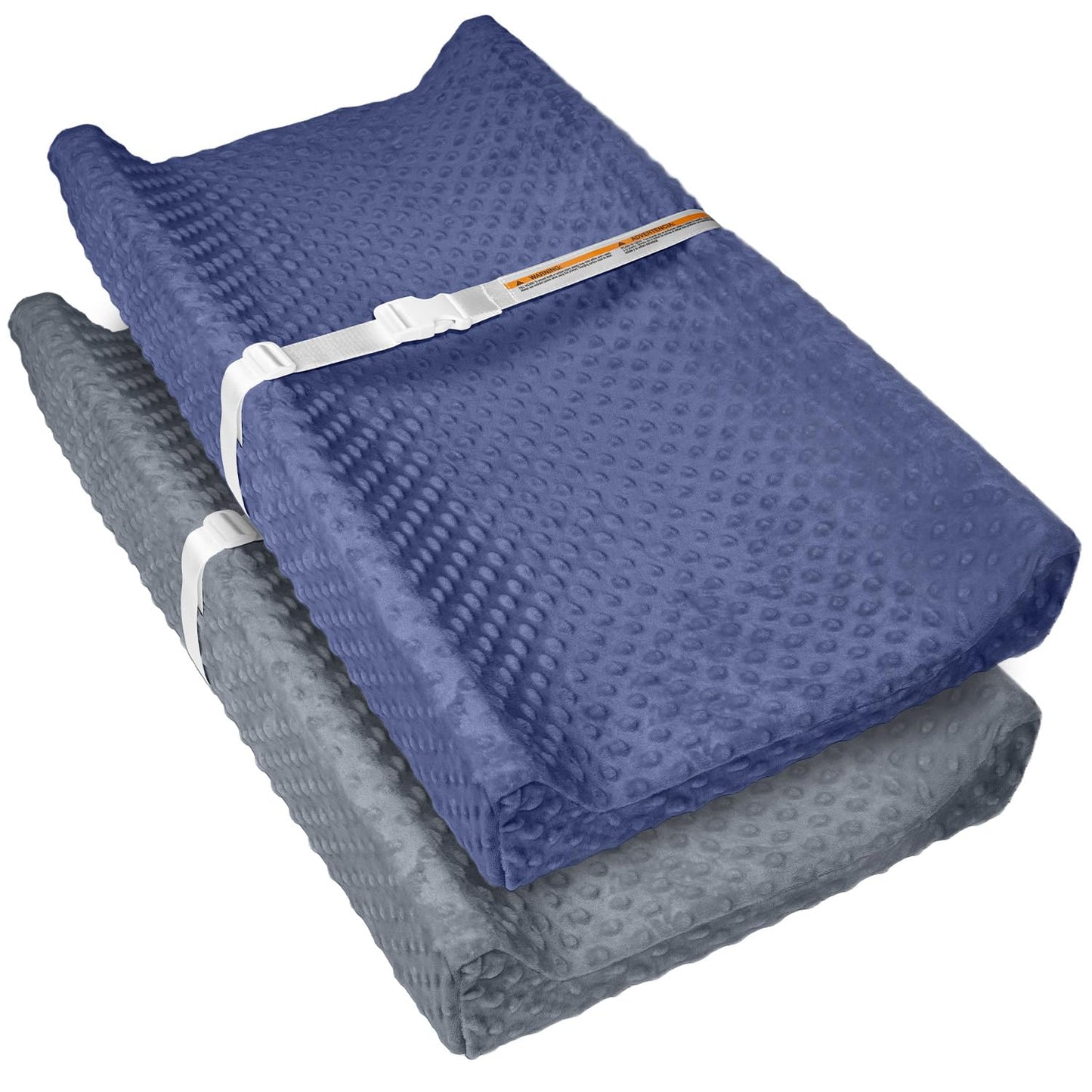 Waterproof Baby Changing Pad 32x16” – Non-Slip Wipeable Diaper Changing Mat with Safety Strap 