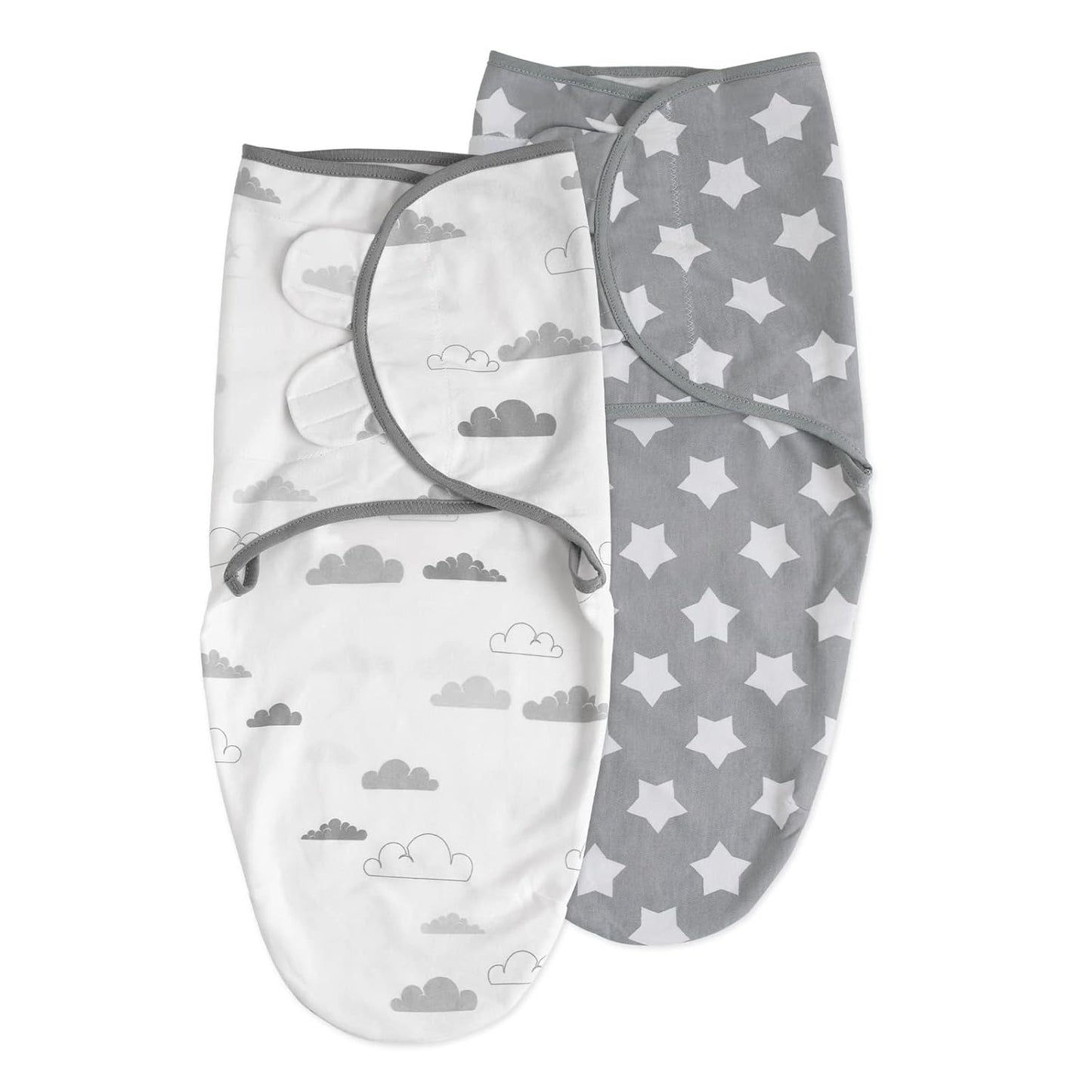 Organic Baby Swaddle Sleep Sack (2-Pack) – 100% Cotton Newborn Wrap for 0–3 Months 